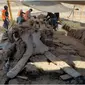 Temuan fosil mamut raksasa oleh sekelompik tim arkeolog di lokasi proyek bandara baru Meksiko. (Source: Facebook Vagando con Mafedien)