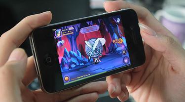 Ilustrasi main mobile game