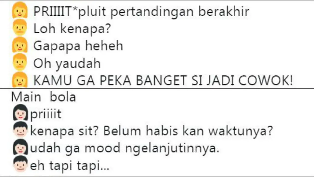 Lalu bagaimana jadinya kalau seorang cewek ditunjuk menjadi wasit?