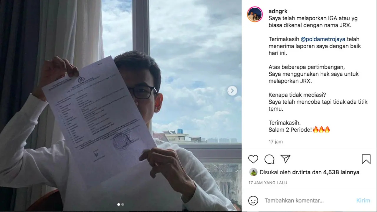 Jerinx SID Kembali Dipolisikan Buntut Masalah dengan Adam Deni
