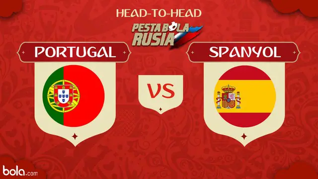 Duel seru sesama tim Eropa tersaji di penyisihan Grup B Piala Dunia 2018, mempertemukan Portugal versus Spanyol.