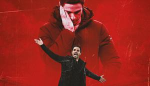 Arsenal - Mikel Arteta Ekspresi Gembira dan Sedih (Bola.com/Adreanus Titus)