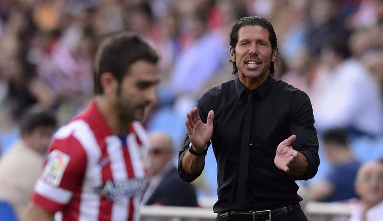 Diego Simeone sudah membawa Atletico Madrid ke final Liga Champions. (AFP/Dani Pozo)