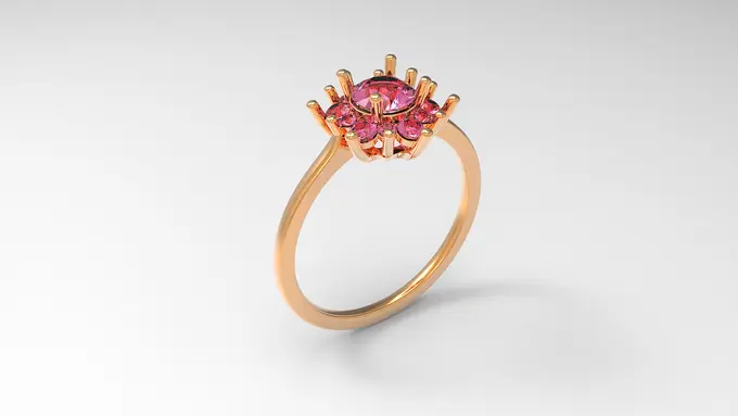 Ilustrasi Cincin Merah Delima