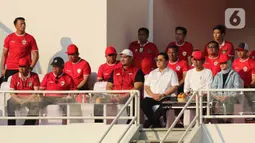 Timnas Indonesia kalah 0-2. (Liputan6.com/Herman Zakharia)