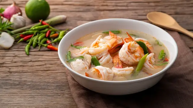 udang kuah rebus tom yum