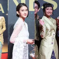 Sederet sineas Tanah Air hadiri Festival Film Indonesia 2025 dengan padu padan kebaya. Ada siapa saja? [Budi Santoso]