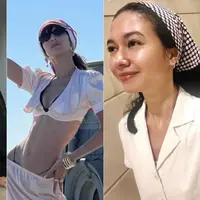Selebritis Kenakan Tren Head Scarf Segitiga. [Instagram]