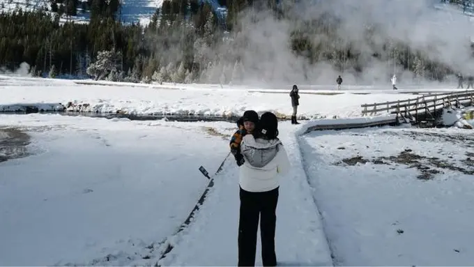 Potret Nikita Willy Ajak Issa Liburan. (instagram/nikitawillyofficial94)