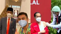 8 Momen Presiden Jokowi dan Raffi Ahmad Suntik Vaksin COVID-19 Sinovac Dosis Kedua