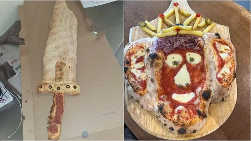 6 Potret Bentuk Pizza Anti Mainstream, Tak Selalu Bundar