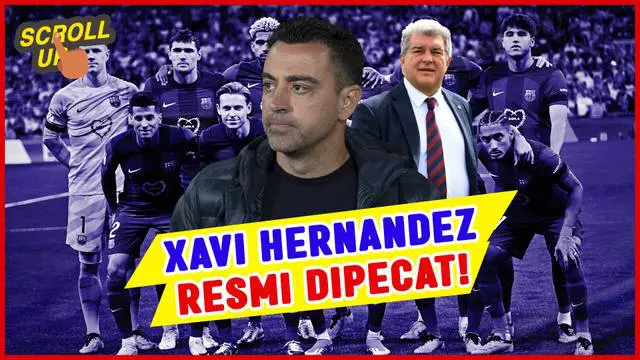 VIDEO: Sempat Nyatakan Bertahan, Kini Xavi Hernandez Dipecat Barcelona