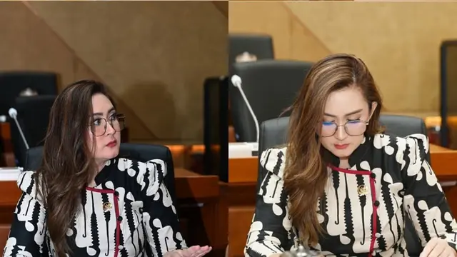 Office Look Nafa Urbach saat Ngantor di Gedung DPR RI. [@nafaurbach]