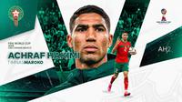 Achraf Hakimi - Timnas Maroko. (Bola.com/Gregah Nurikhsani)