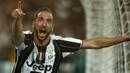 1. Gonzalo Higuain, bomber Argentina ini menjadi incaran utama dari pelatih Arsenal, Arsene Wenger. Namun hengkang dari Napoli dirinya malah memilih bergabung dengan klub raksasa Italia, Juventus. (AFP/Marco Bertorello)