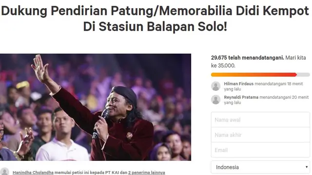 Petisi untuk PT KAI