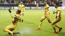 Erik Botheim menjadi pahlawan kemenangan Bodo/Glimt dengan memborong tiga gol sedangkan tiga gol lainnya dicetak oleh Patrick Berg, Ola Solbakken dan Amahl Pellegrino. Sementara AS Roma hanya mampu mencetak gol hiburan melalui Carles Perez. (Mats Torbergsen/NTB Scanpix via AP)