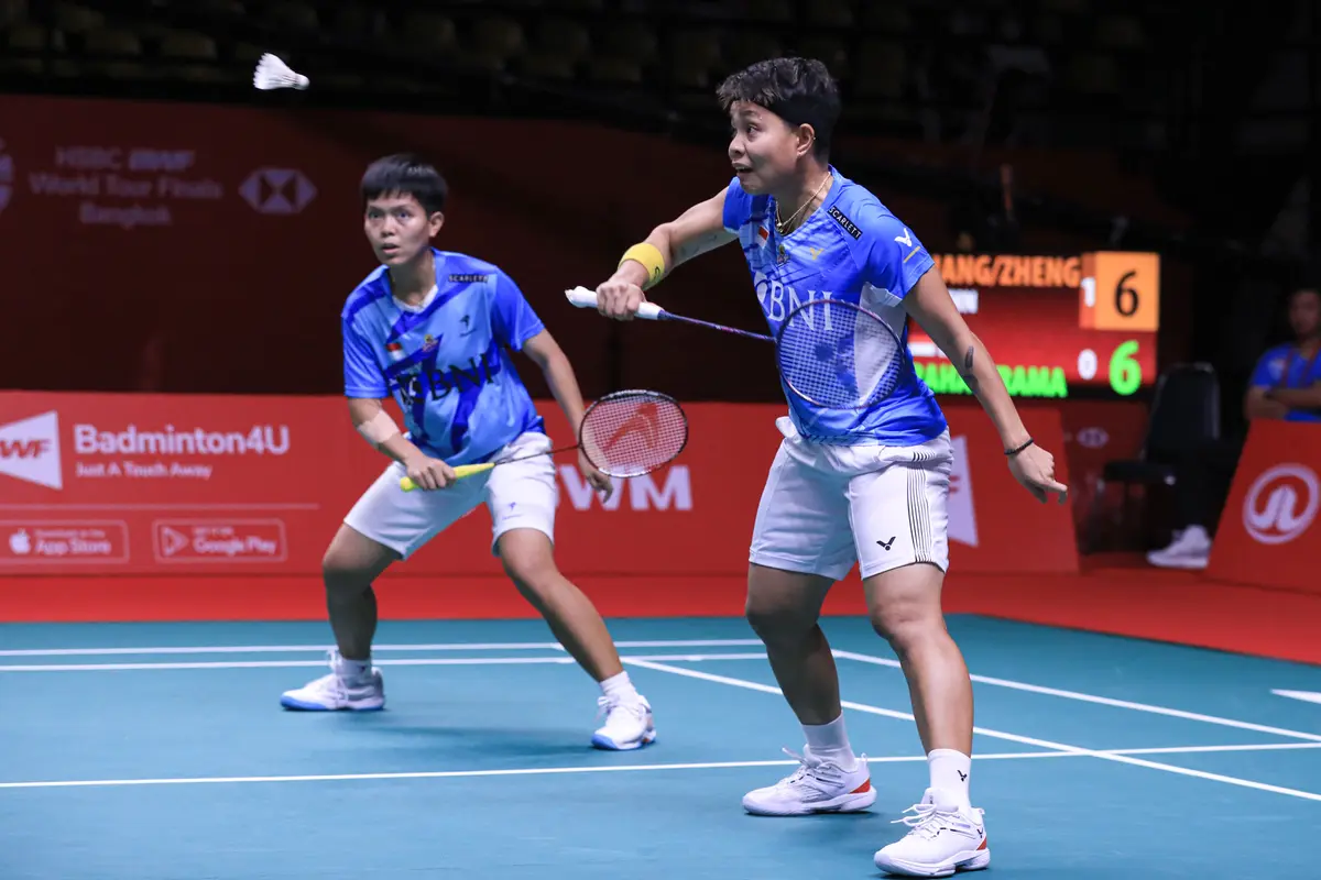 Apriyani Rahayu/Siti Fadia Silva Ramadhanti - Apri/Fadia - BWF World Tour Finals 2022 - Bulu Tangkis - 9 Desember 2022-1
