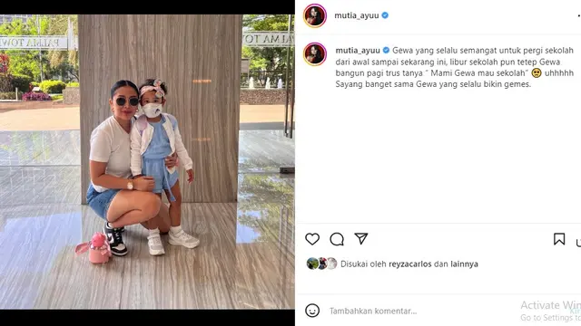 Mutia Ayu - Glenn Fredly (Foto: Instagram/@mutia_ayuu)