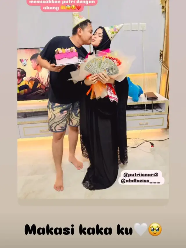 Putri Isnari Dapat Hadiah Uang Tunai Ratusan Dolar di Momen Ulang Tahun (instagram story/putriisnari3)