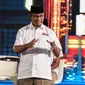 Cagub DKI nomor urut tiga Anies Baswedan saat memberikan pemaparan pada Debat Cagub DKI Putaran Kedua di Hotel Bidakara, Pancoran, Jakarta, Jumat (27/1). (Liputan6.com/Faizal Fanani)