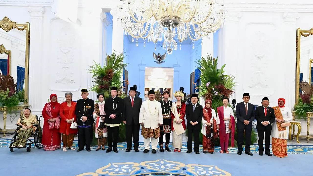 Para Presiden dan Wakil Presiden RI di Istana Merdeka Jakarta, Minggu (17/8/2025) (Istimewa)