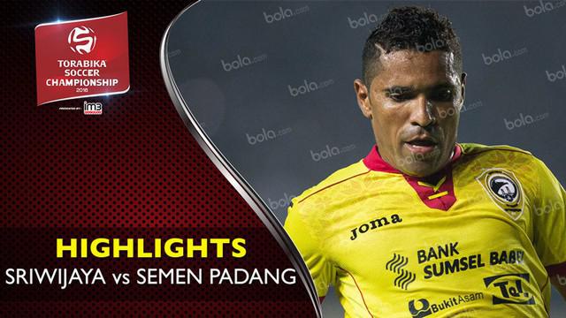 Video highlights TSC 2016 antara Sriwijaya FC vs Semen Padang yang berakhir dengan skor 1-1 di Stadion Gelora Sriwijaya Jakabaring.