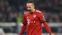 3. Franck Ribery (Bayern Munchen) - Pemain asal Prancis ini memutuskan hengkang dari Allianz Arena setelah 12 tahun mengabdi. Pria berusia 36 tahun itu sudah mencatatkan 422 laga dengan torehan 123 gol dan 183 assist. (AFP/Christof Stache)