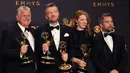 Emmy Awards diselenggarakan pada 17 September 2017. Black Mirror pun menjadi pemenang dalam kategori TV movie. (MARK RALSTON / AFP)