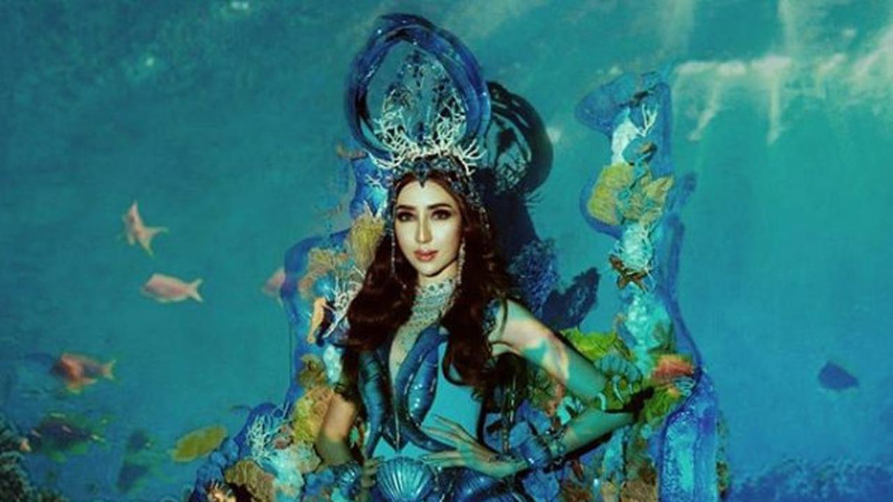 Busana Nasional Nadia Purwoko Terinspirasi dari Bawah Laut Lombok