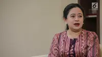 Menteri Koordinator Bidang Pembangunan Manusia dan Kebudayaan RI Puan Maharani. (Liputan6.com/Faizal Fanani)