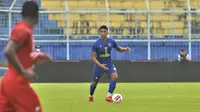 Bek Arema FC, Bagas Adi Nugroho. (Bola.com/Iwan Setiawan)