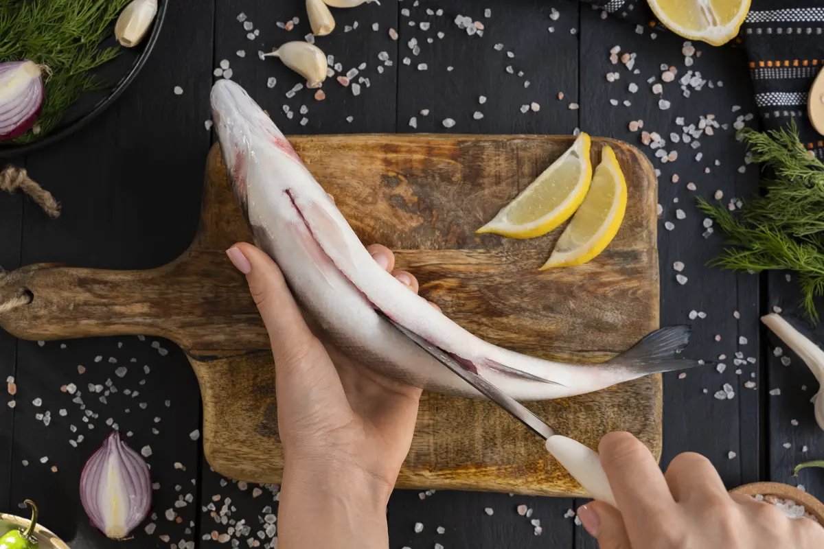 Ilustrasi marinasi ikan