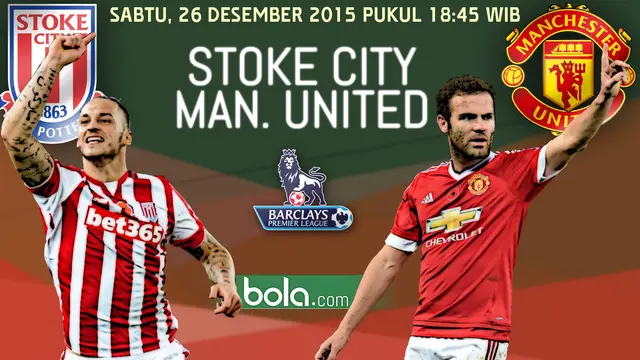 Susunan Pemain Stoke City vs Manchester United 