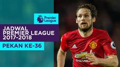 Berita video jadwal Premier League 2017-2018 pekan ke-36. Manchester United ditantang Arsenal di Old Trafford, Manchester.