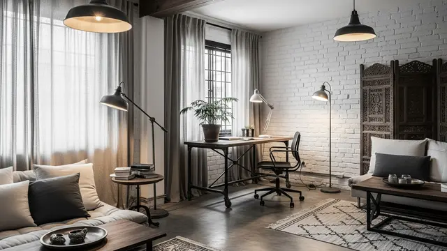Desain Semi Industrial dengan Sentuhan Homey yang Hangat