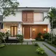Inspirasi Fasad Jepang yang Cocok untuk Perumahan Indonesia Model dengan Lampu Dinding Sederhana/ Ilustrasi gambar AI