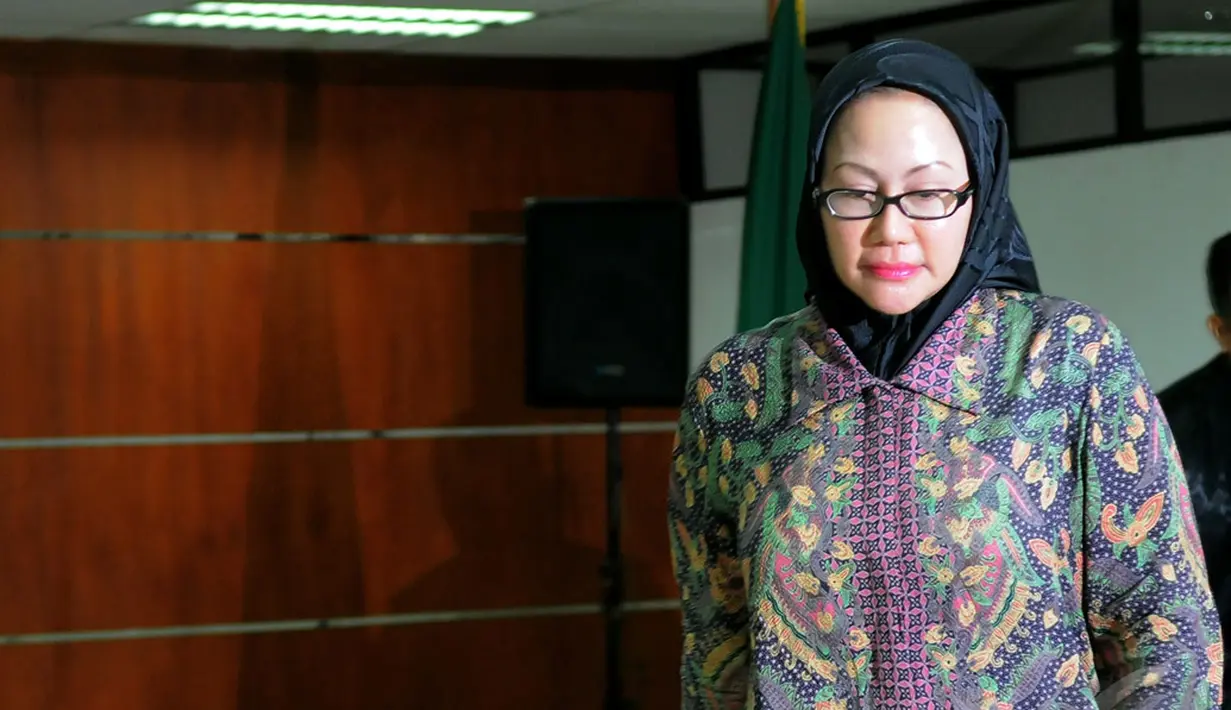 Selain itu, Atut juga dijatuhi pidana denda sebesar Rp 200 juta subsider lima bulan kurungan, Jakarta, Senin (1/9/2014) (Liputan6.com/Faisal R Syam)