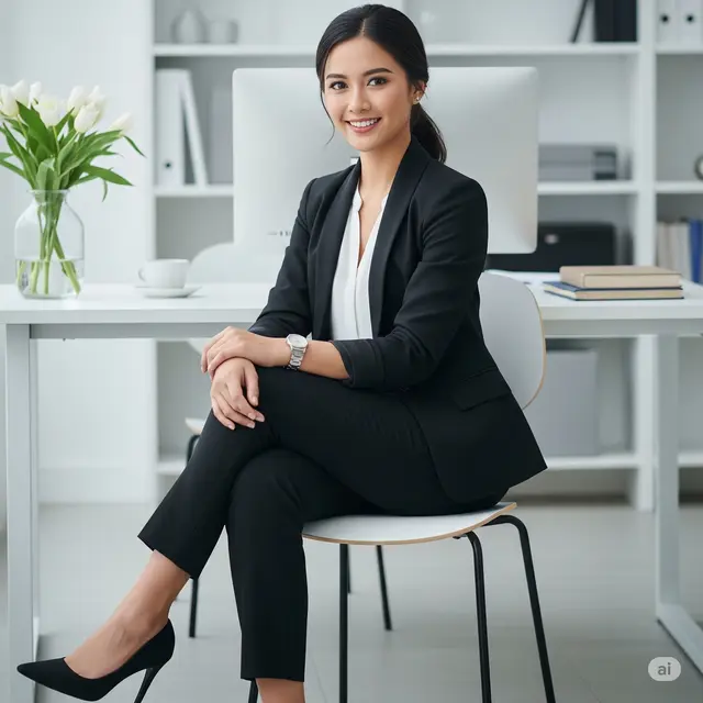 1. Low Ponytail - Kuncir Kuda Rendah yang Elegan