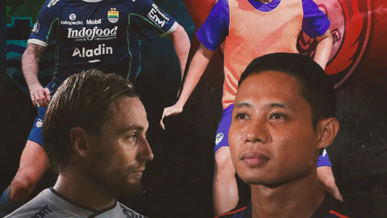 Persib vs Arema - Marc Klok dan Evan Dimas