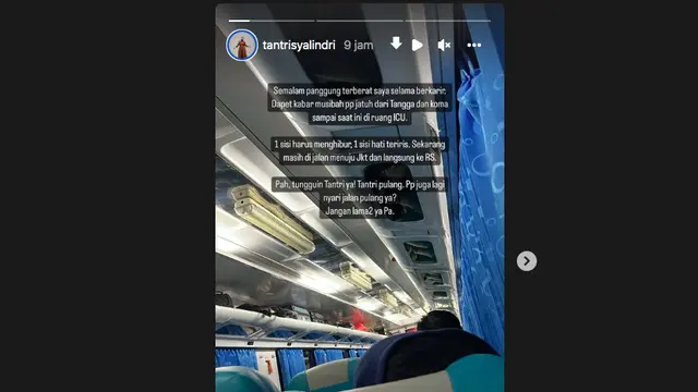 Ayah Tantri Kotak Koma Setelah Jatuh Dari Tangga, Dilarikan ke ICU dan Belum Sadarkan Diri