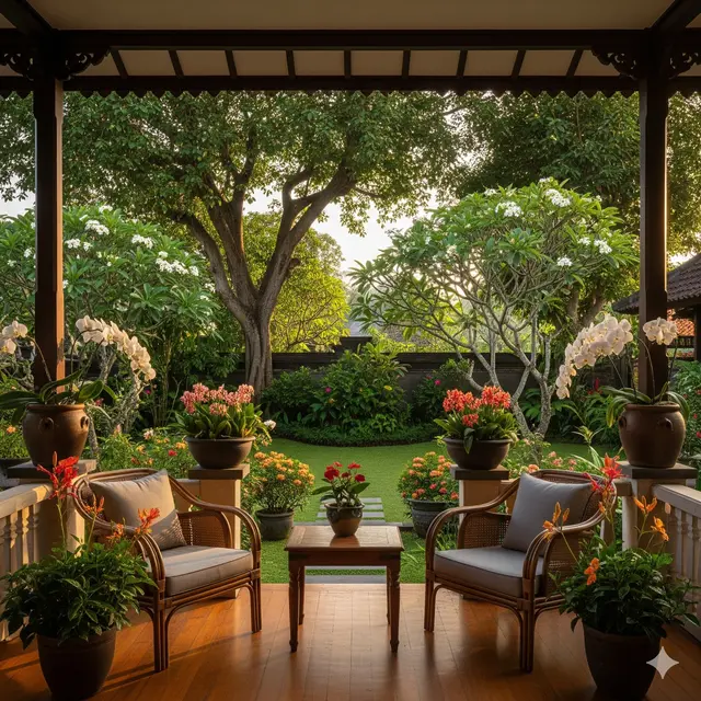 Inspirasi Rumah Sederhana di Kebun 2 Kamar Minimalis Tampak Estetik