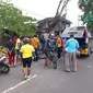 Pesepeda ditemukan meninggal di Tanggulangin Sidoarjo. (Dian Kurniawan/Liputan6.com)