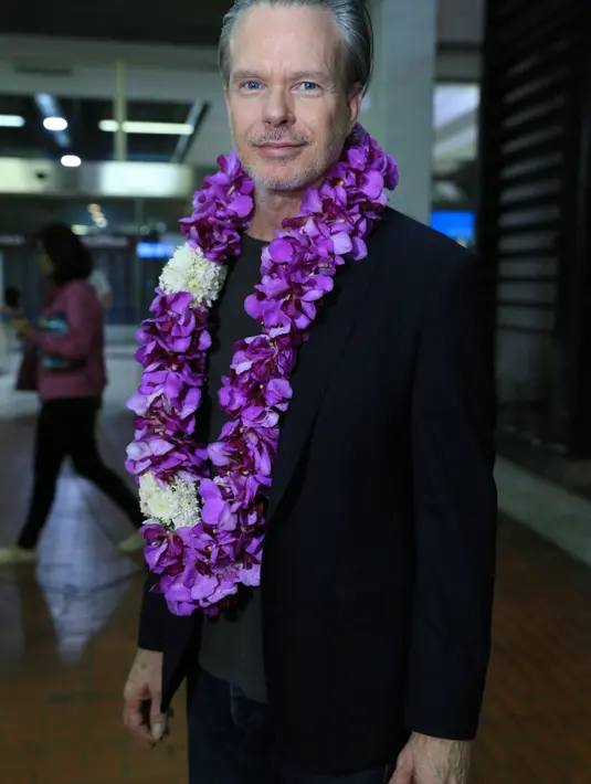 "Akan ada perubahan sedikit, ada versi akustik. Akan ada duet juga," ujar Rick Price di Terminal 2D Bandara Soekarno Hatta, Cengkareng, Banten, Minggu (8/1). (Adrian Putra/Bintang.com)