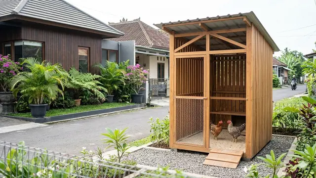 Desain Kandang Ayam Sistem Ventilasi Silang Biar Tidak Pengap dan Bau/Gemini