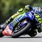 Masa depan pembalap Movistar Yamaha, Valentino Rossi di MotoGP menjadi pusat perhatian selama beberapa bulan terakhir. (MOHD RASFAN / AFP)