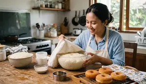 Resep Donat Tanpa Kentang Takaran Sendok, Empuk dan Mengembang Tanpa Timbangan