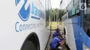 Pengadaan bus listrik ini merupakan tambahan dari 100 bus listrik yang sudah ada sejak sejak 2022 lalu. (Liputan6.com/Herman Zakharia)