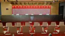 <p>Penampakan ruang konferensi pers Athletic Bilbao saat Tur Stadion San Mames (10/1/2024). (Bola.com/Yus Mei Sawitri)</p>