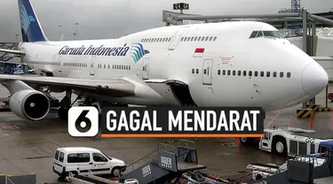 Dua pesawat milik maskapai Garuda Indonesia dan Lion Air dikabarkan gagal mendarat di Bandara Supadio, Pontianak, Kalimantan Barat pada Rabu (13/1) sore akibat cuaca buruk.